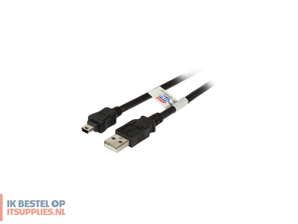 0526771-efb_elektronik_k5251sw5_usb-kabel_usb_20_5_m_usb_a_mini-usb_b_zwart