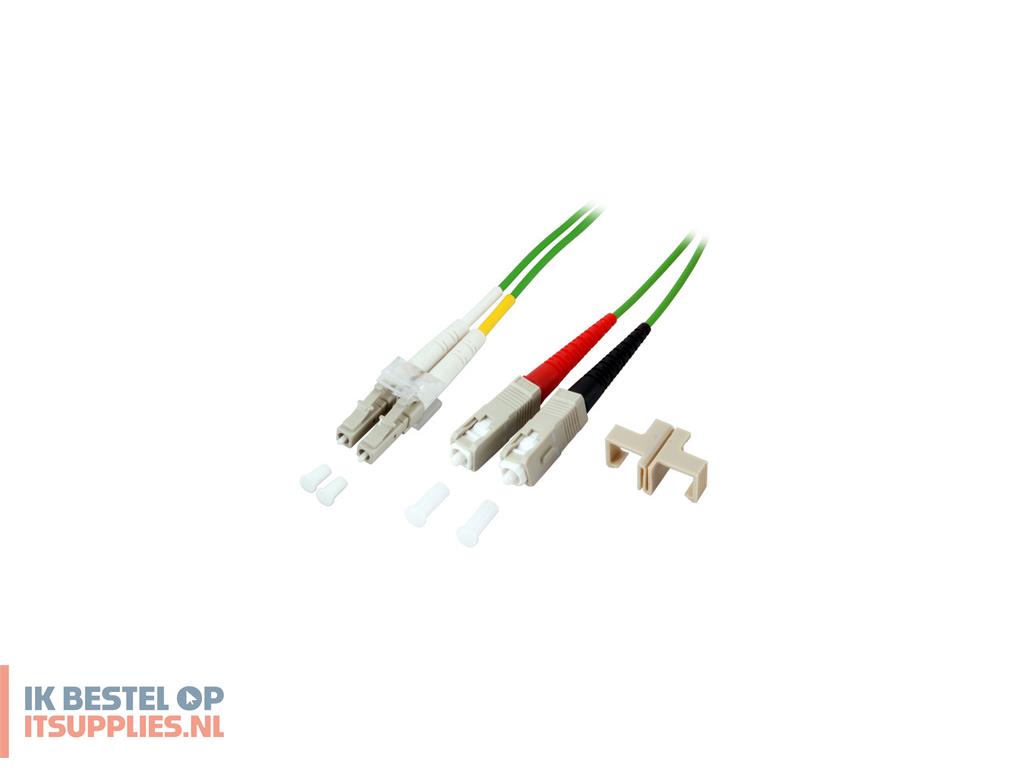 0558201-efb_elektronik_o032310om5_infiniband_en_glasvezelkabel_10_m_2x_sc_2x_lc_groen
