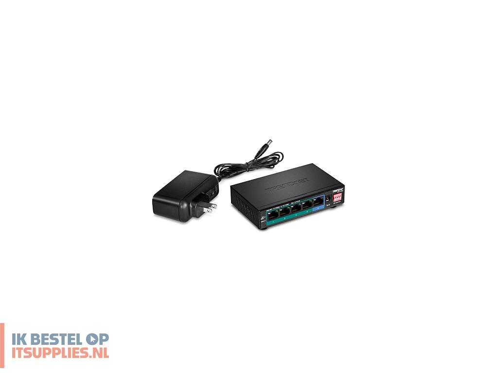 0417284-trendnet_tpe-lg50_netwerk-switch_unmanaged_gigabit_ethernet_101001000_power_over_ethernet_poe_zwart