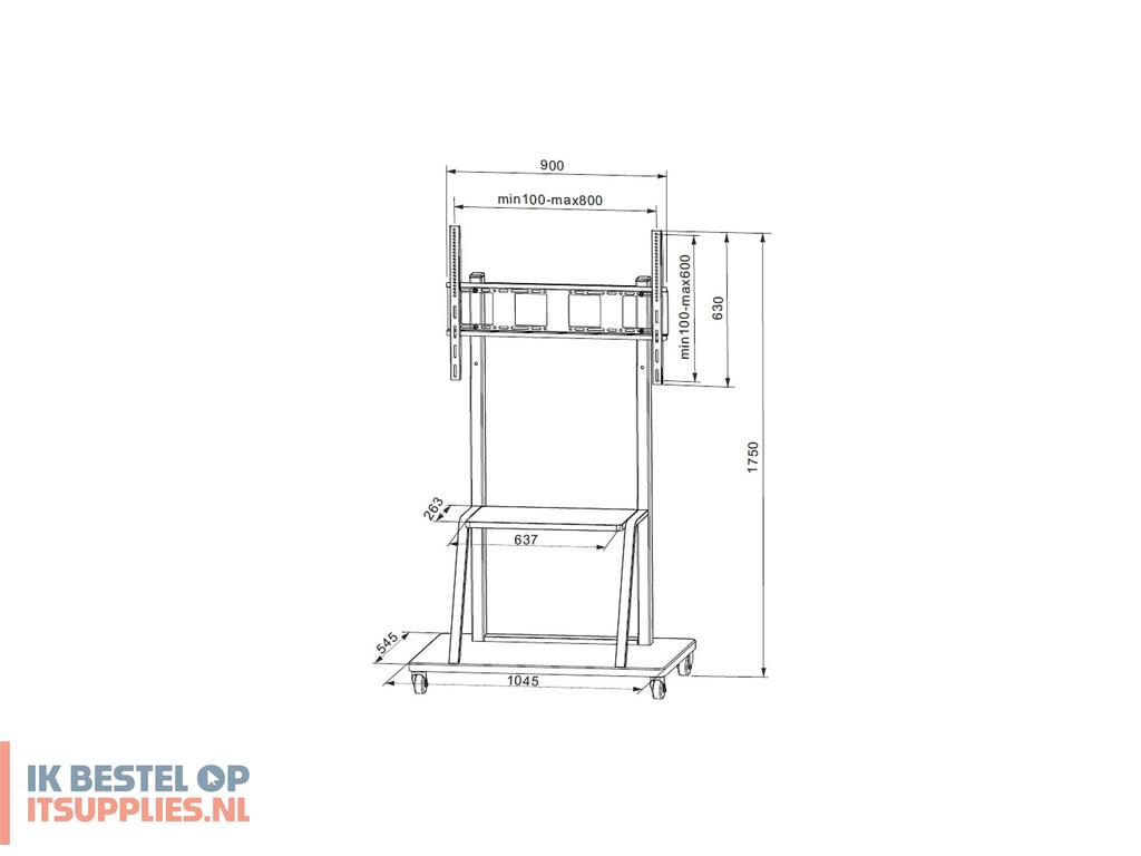4546743-techly_ica-tr30_bevestiging_voor_signage-beeldschermen_2-54_m_100_zwart