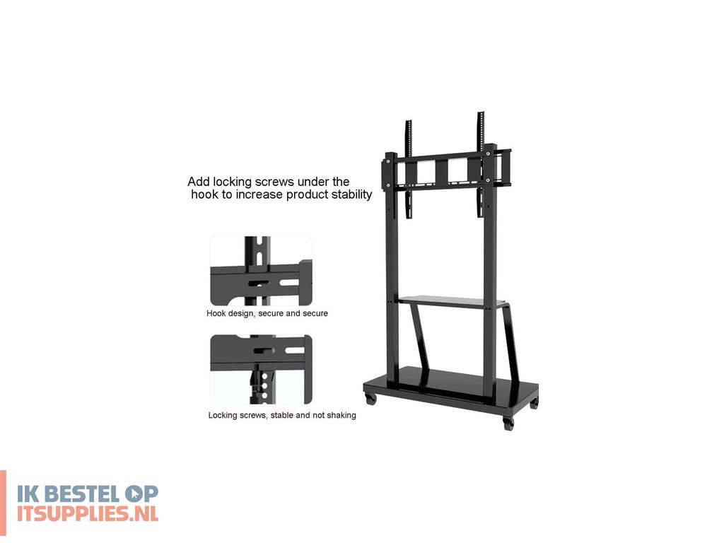 4556333-techly_ica-tr30_bevestiging_voor_signage-beeldschermen_2-54_m_100_zwart