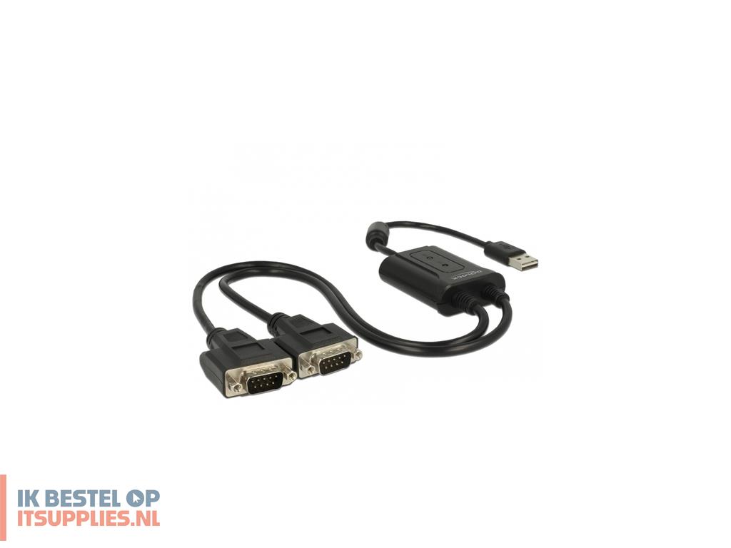 4523808-delock_63950_seriele_kabel_zwart_0-6_m_usb_20_type-a_2_x_rs-232_db9