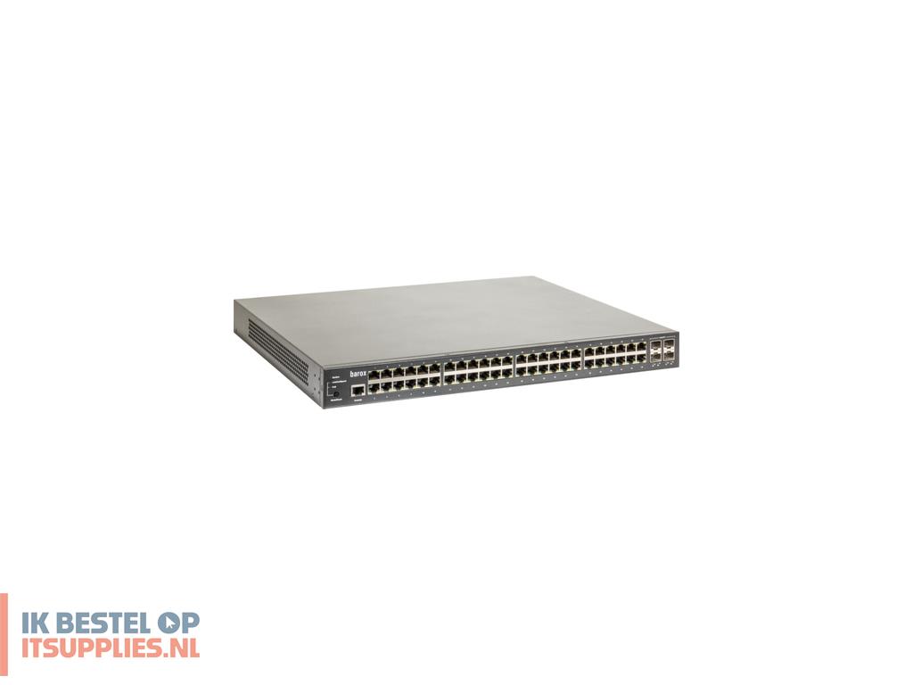 0328450-barox_ry-lgsp28-52_netwerk-switch_managed_l2l3_gigabit_ethernet_101001000_power_over_ethernet_poe_zwart