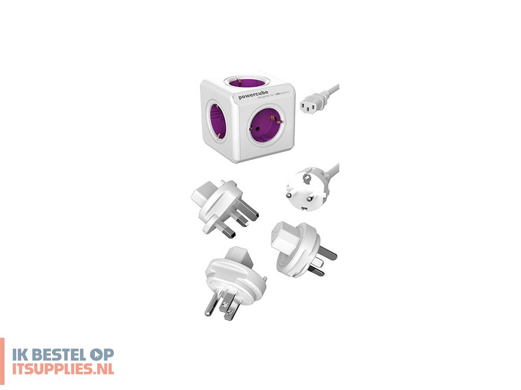 1531123-allocacoc_powercube_rewirable_usb_power_uitbreiding_1_m_4_ac-uitgangen_paars-_wit