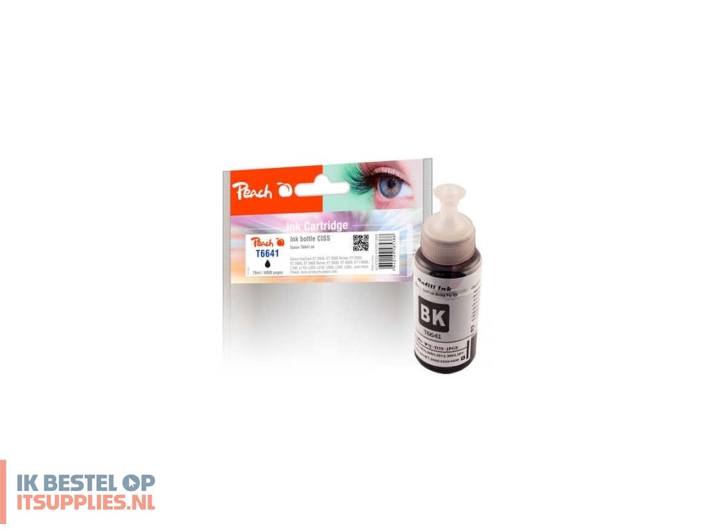 3859326-peach_pi200-424_inktcartridge_1_stuks_compatibel_normaal_rendement_zwart