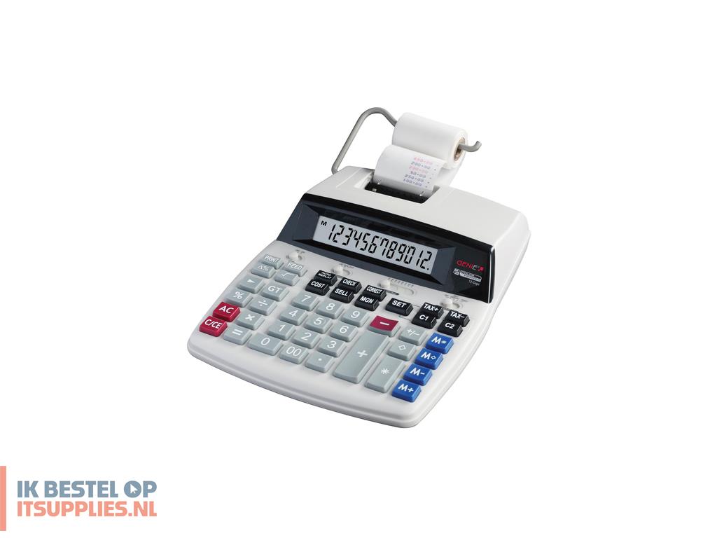 3130192-genie_d69_plus_calculator_desktop_rekenmachine_met_printer_grijs