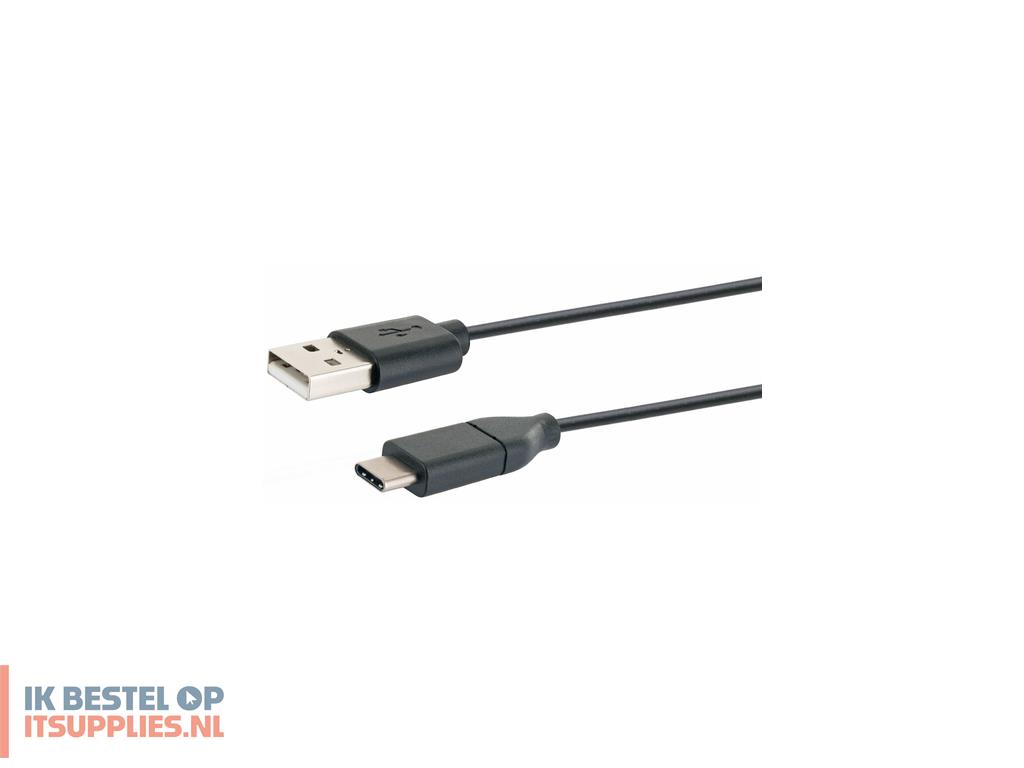 1604085-schwaiger_ck_3110_usb-kabel_usb_20_1_m_usb_a_usb_c_zwart