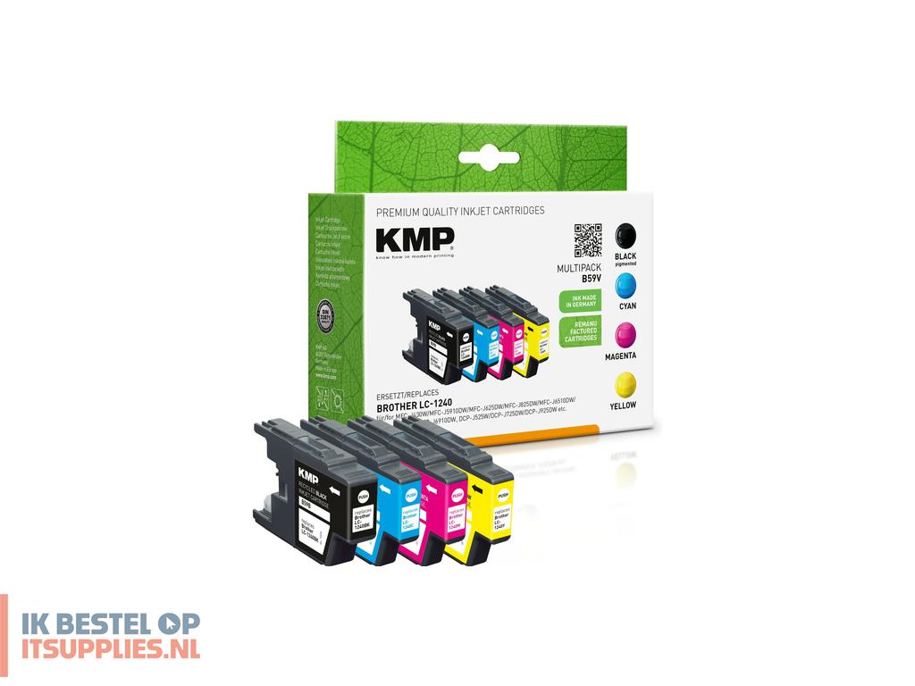 3440186-kmp_1524-4805_inktcartridge_4_stuks_compatibel_zwart-_cyaan-_magenta-_geel