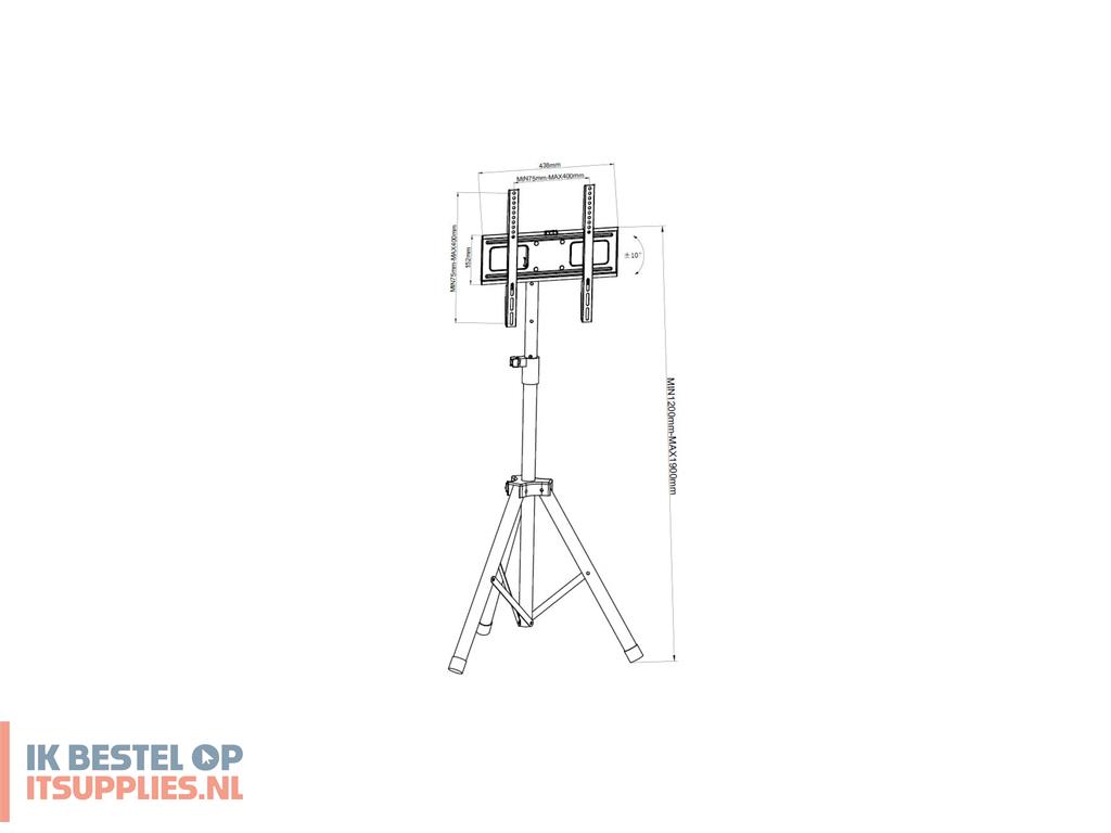 5247137-techly_ica-tr17t2_bevestiging_voor_signage-beeldschermen_152-4_cm_60_zwart