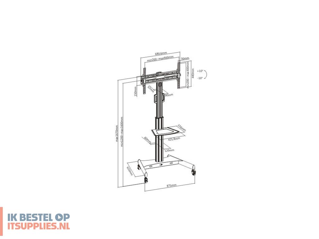 1636415-techly_ica-tr35_bevestiging_voor_signage-beeldschermen_165-1_cm_65_zwart