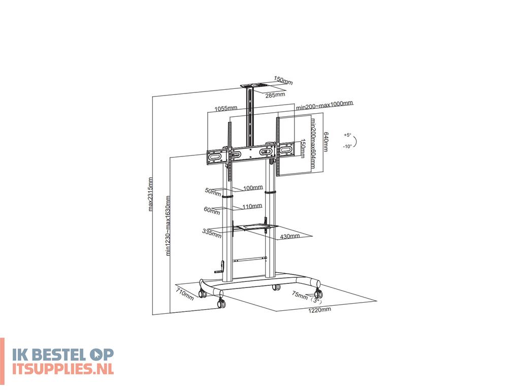 4857739-techly_ica-tr36_bevestiging_voor_signage-beeldschermen_2-54_m_100_zwart