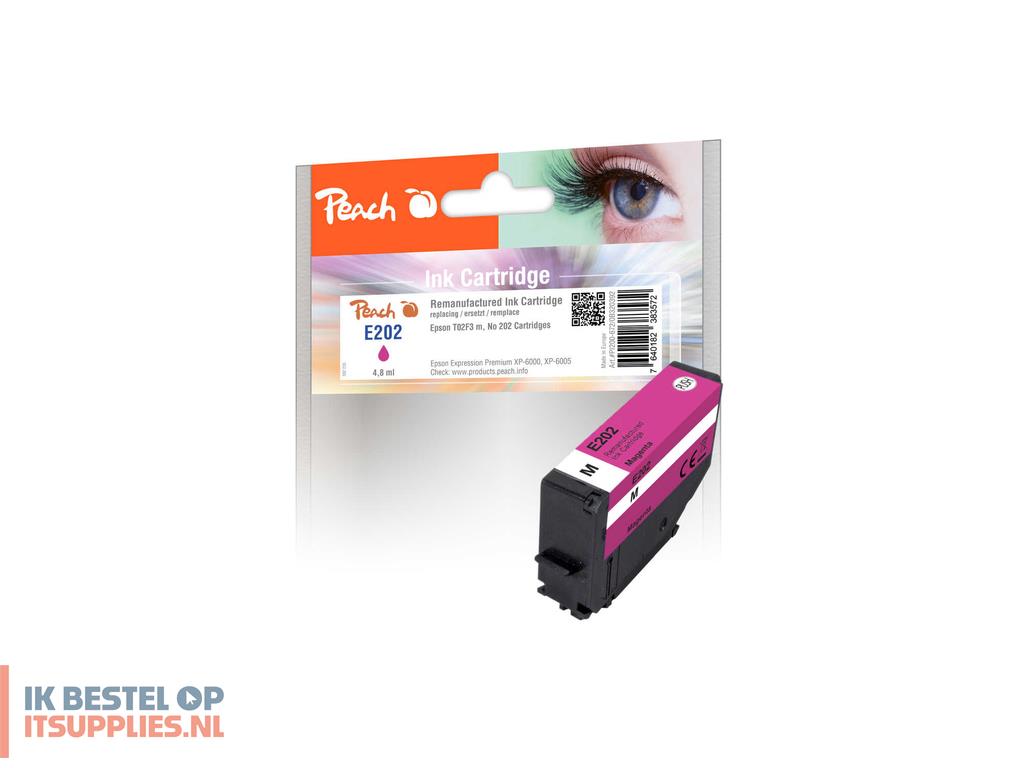 0415394-peach_pi200-672_inktcartridge_1_stuks_compatibel_normaal_rendement_magenta