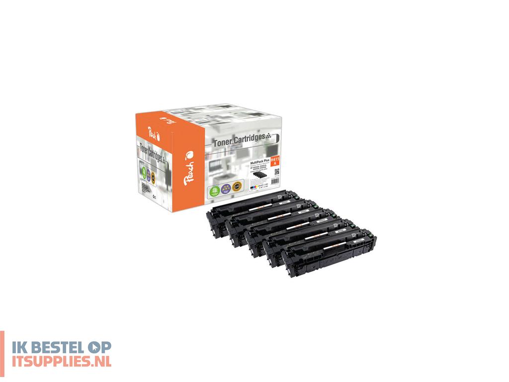 1612494-peach_pt1140_tonercartridge_5_stuks_compatibel_zwart-_cyaan-_magenta-_geel