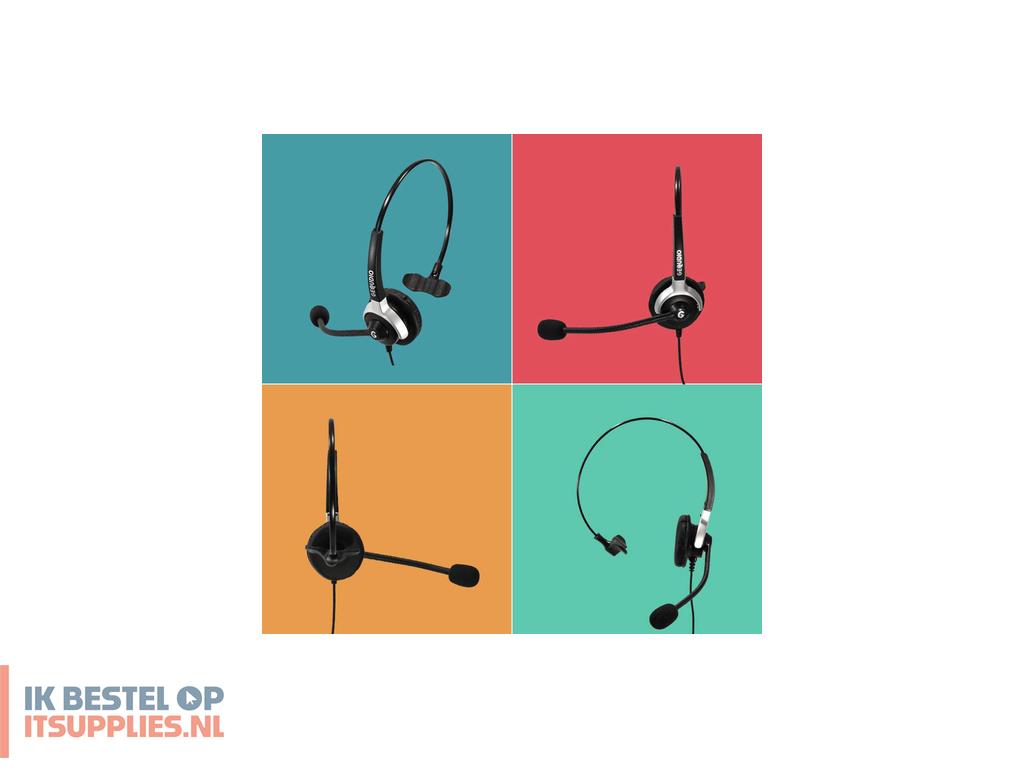 4720794-gequdio_wa9003_hoofdtelefoonheadset_bedraad_hoofdband_kantoorcallcenter_zwart