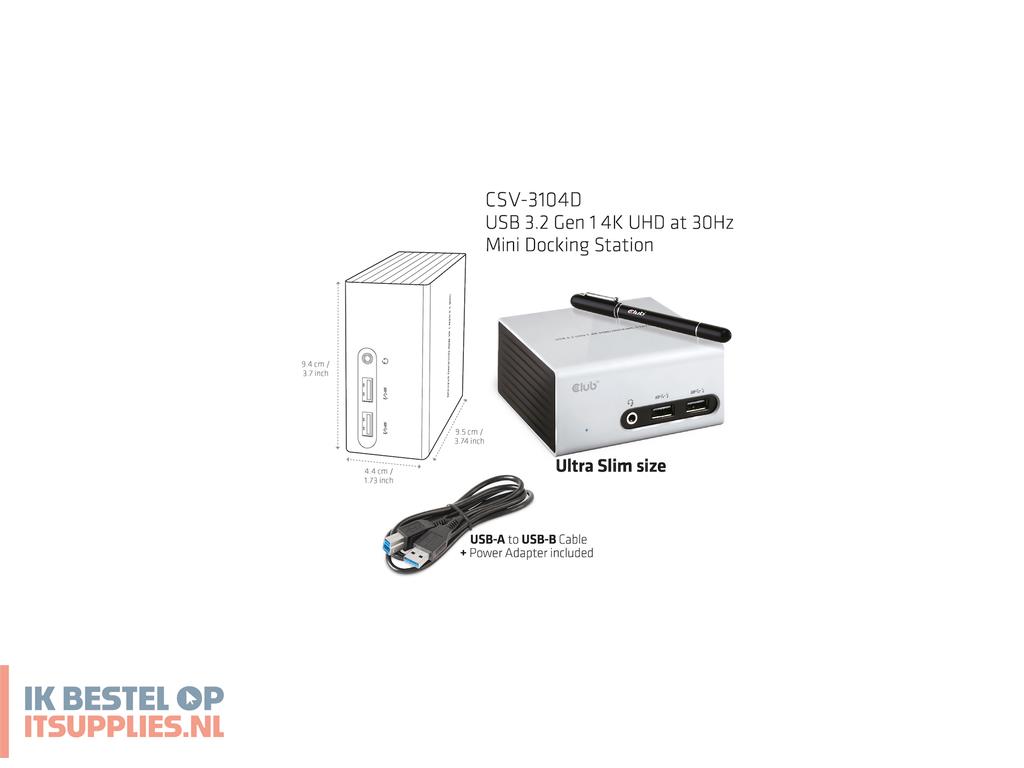 2318391-club3d_csv-3104d_laptop_dock_poortreplicator_bedraad_usb_32_gen_1_31_gen_1_type-a_zwart-_zilver