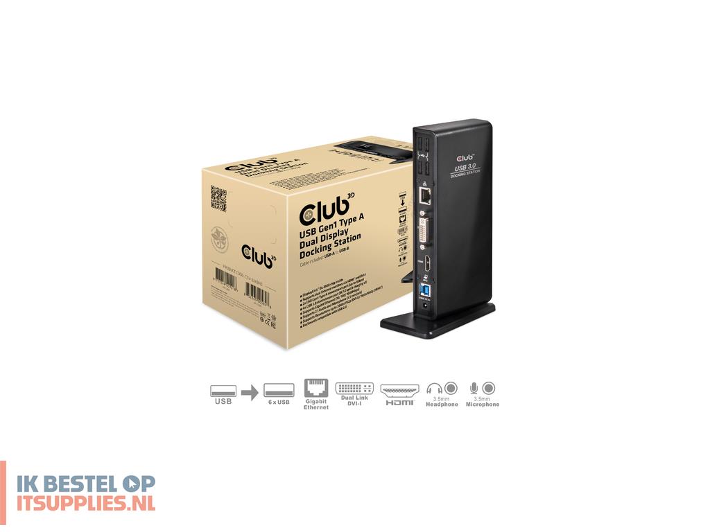 2256024-club3d_sensevision_usb30_dual_display_docking_station_bedraad_usb_32_gen_1_31_gen_1_type-a_zwart