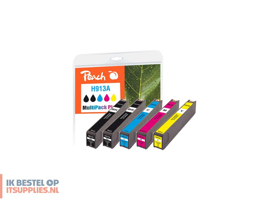 0146999-peach_pi300-940_inktcartridge_5_stuks_compatibel_normaal_rendement_zwart-_cyaan-_magenta-_geel