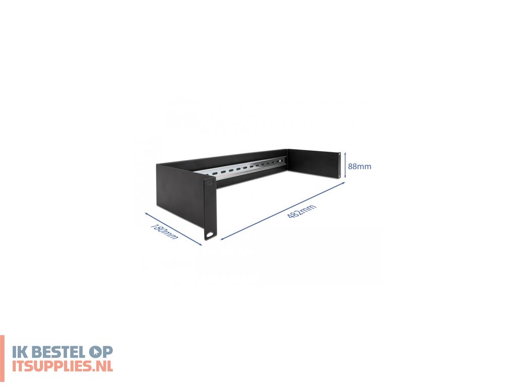 4759196-delock_66884_kabelbeheersysteem_rack_kabelgeleider_zwart_1_stuks