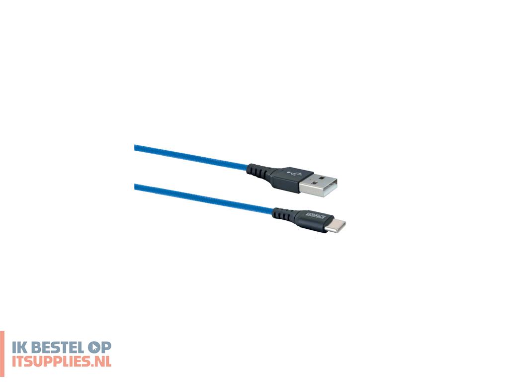 1534263-schwaiger_lpro540_501_usb-kabel_usb_32_gen_1_31_gen_1_1-2_m_usb_a_usb_c_blauw