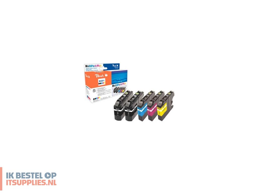 0147543-peach_0f319796_inktcartridge_5_stuks_compatibel_blauw-_cyaan-_magenta-_geel
