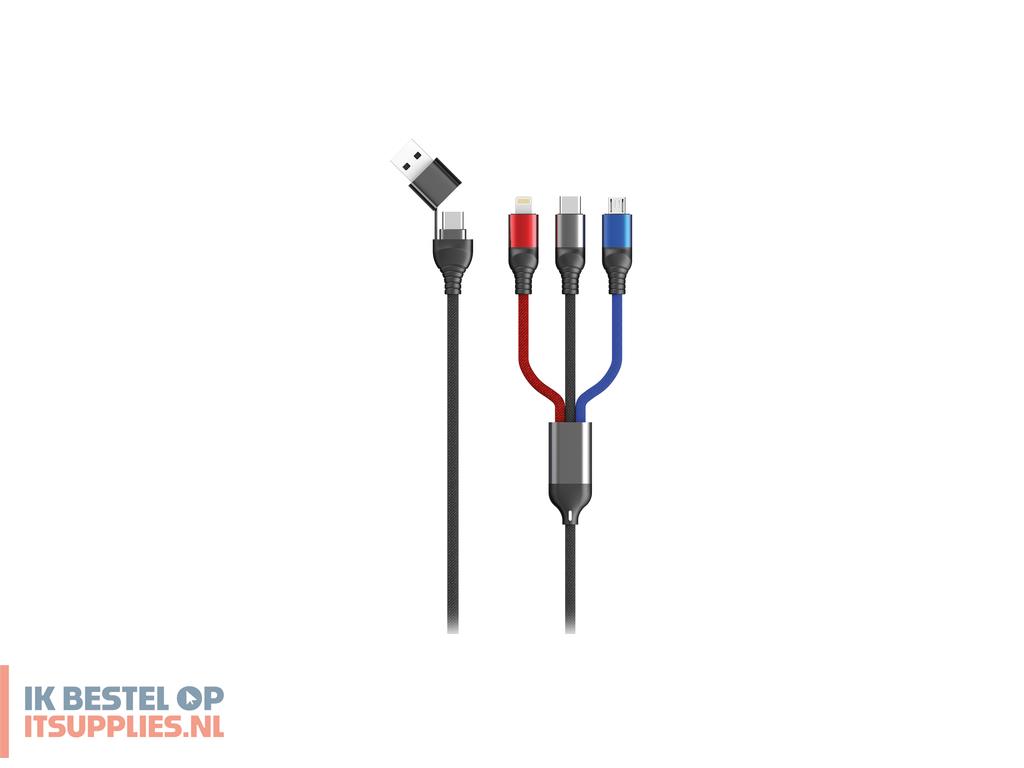 2607845-2go_797361_usb-kabel_1-2_m_usb_ausb_c_usb_cmicro-usb_blightning_zwart-_blauw-_grijs-_rood