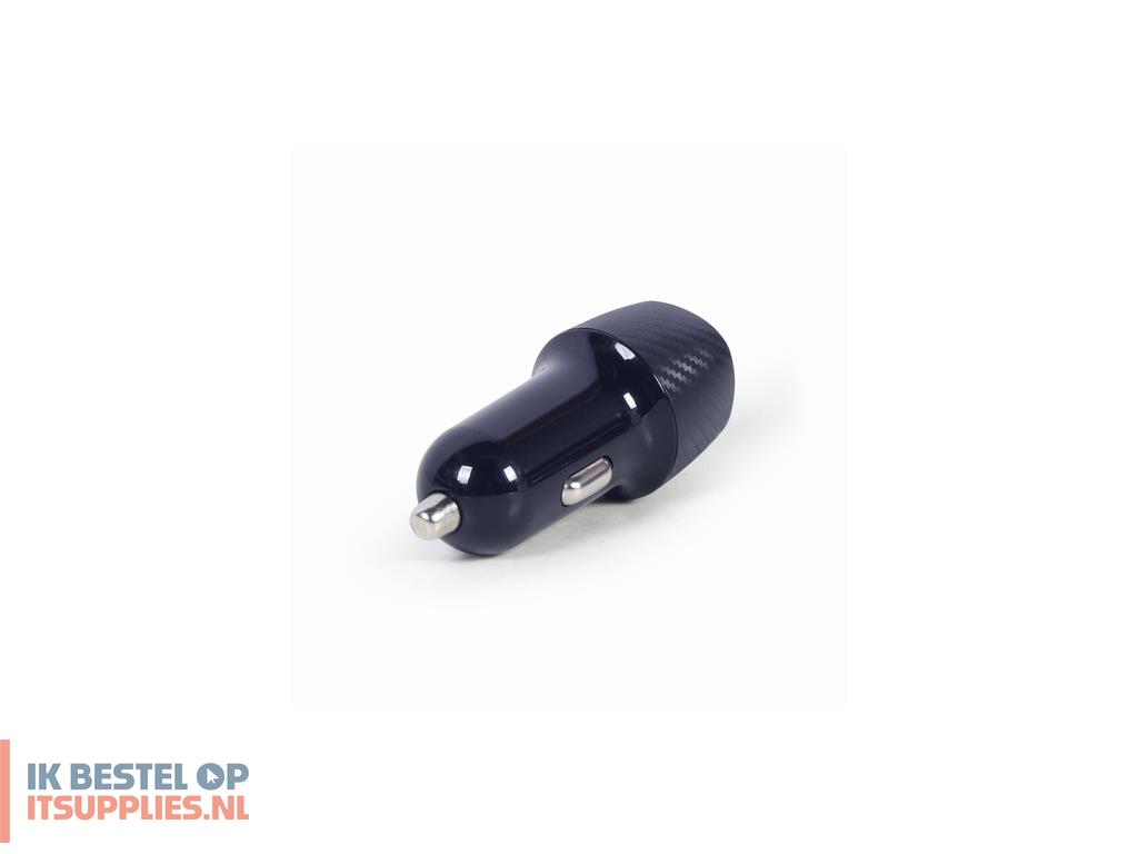 0256762-gembird_ta-u2c48a-car-01_oplader_voor_mobiele_apparatuur_pda-_smartphone-_tablet_zwart_sigarettenaansteker