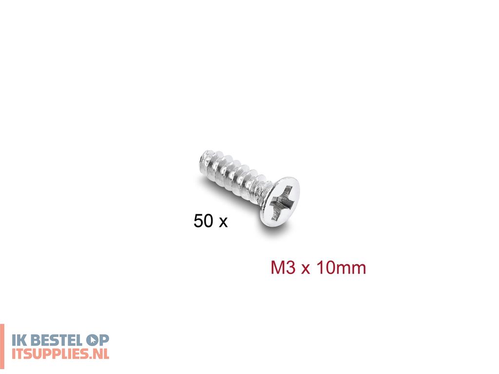 1558865-delock_60987_schroefbout_10_mm_50_stuks_m3_schroefkit