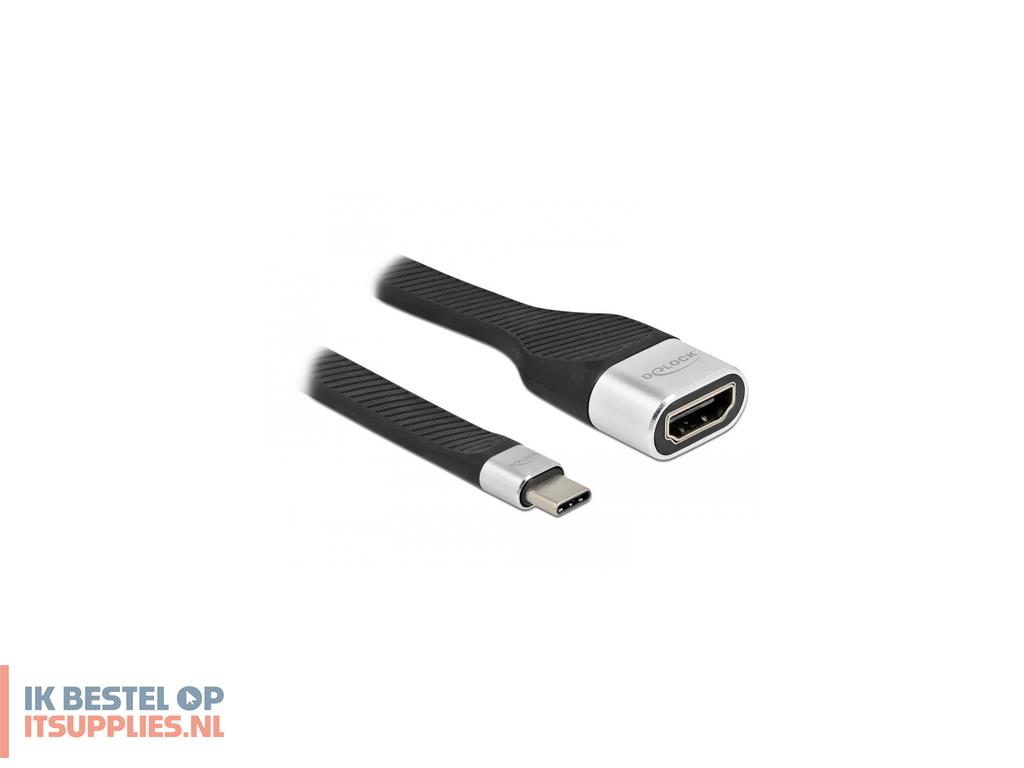 5004509-delock_86933_video_kabel_adapter_0-14_m_usb_type-c_hdmi_type_a_standaard_zwart-_zilver
