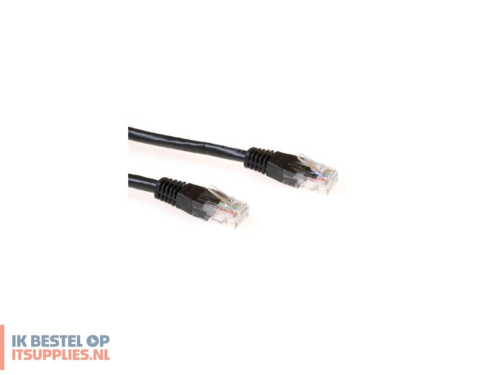 0447954-act_cat6a_utp_1m_netwerkkabel_zwart_uutp_utp