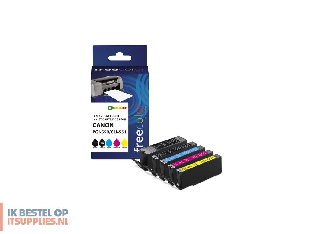 1744766-freecolor_k10327f7_inktcartridge_5_stuks_compatibel_high_l_yield_zwart-_cyaan-_magenta-_geel