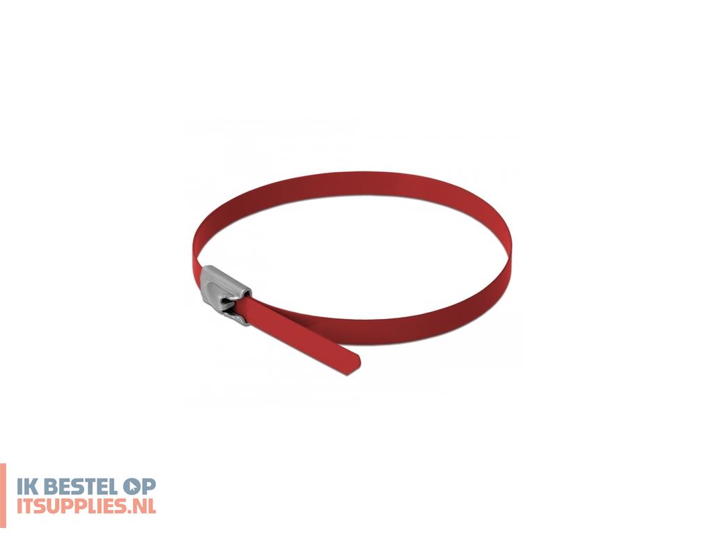 3129577-delock_18777_kabelbinder_staal_rood_10_stuks