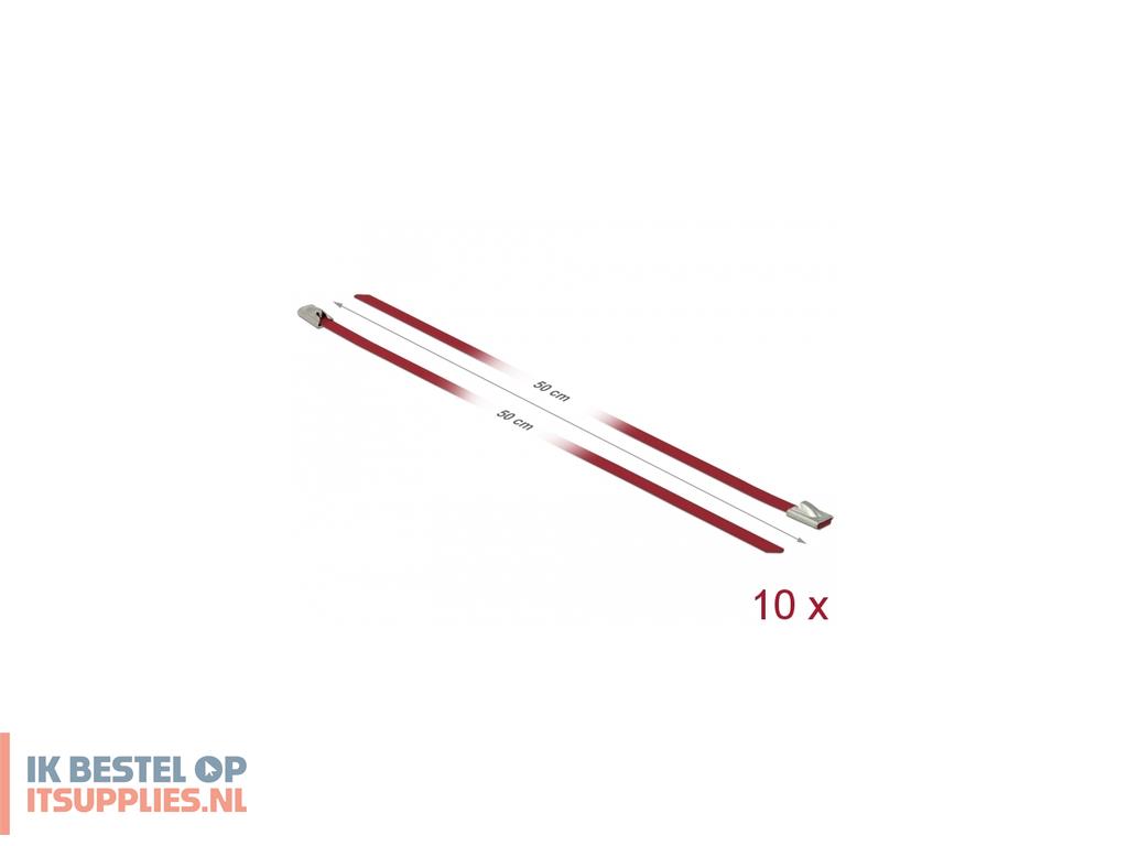 0219980-delock_18780_kabelbinder_staal_rood_10_stuks