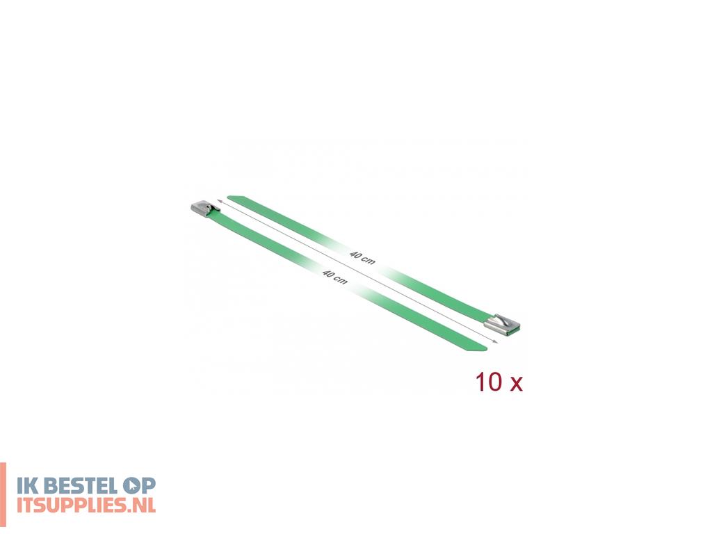 0304425-delock_18807_kabelbinder_staal_groen_10_stuks