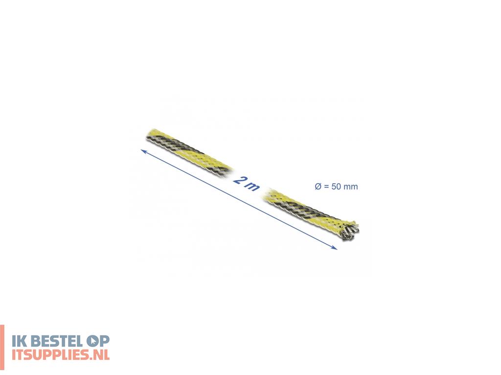 0254097-delock_20757_kabelbeheersysteem_kabelkous_zwart-_geel_1_stuks