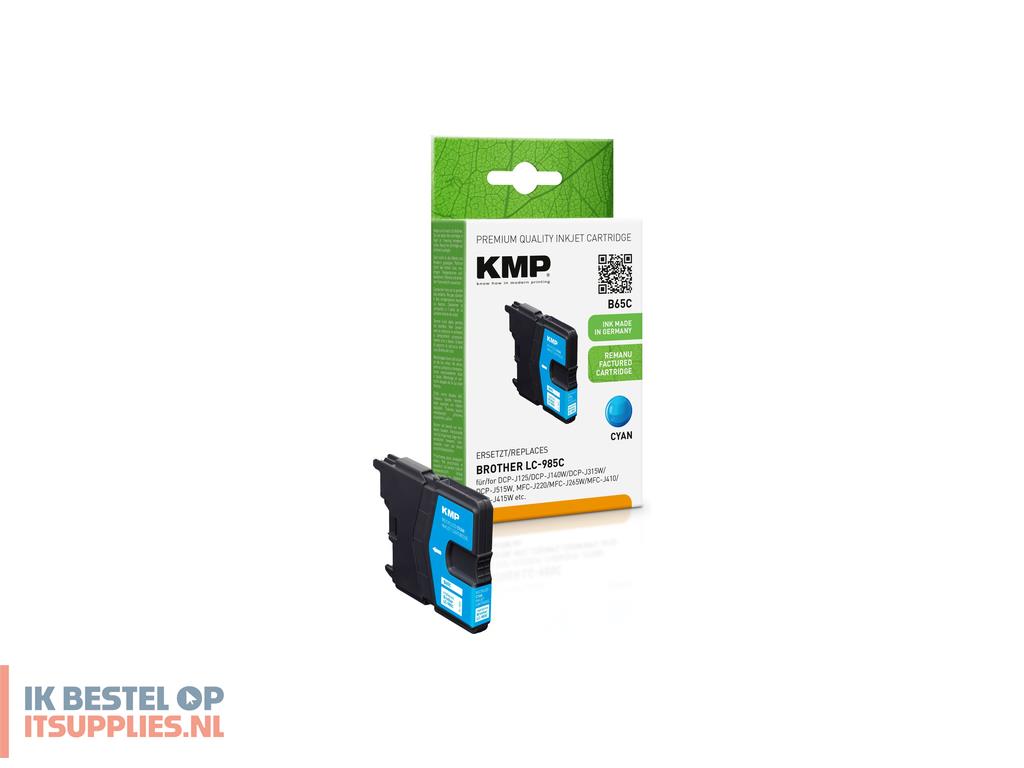 1658262-kmp_b65c_inktcartridge_1_stuks_compatibel_cyaan