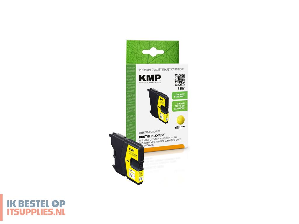 0434599-kmp_b65y_inktcartridge_1_stuks_compatibel_geel