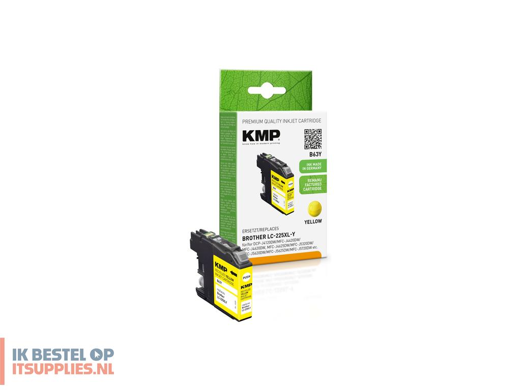 5207294-kmp_b63y_inktcartridge_1_stuks_compatibel_geel
