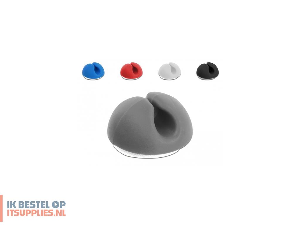 4801132-delock_18294_kabelbeheersysteem_bureaumuur_kabelhouder_zwart-_blauw-_grijs-_rood-_wit_10_stuks