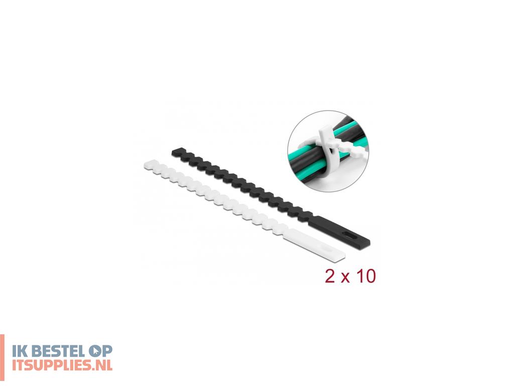 1741490-delock_19002_kabelbinder_losmaakbare_kabelbinder_thermoplastische_elastomeer_tpe_zwart-_wit_20_stuks