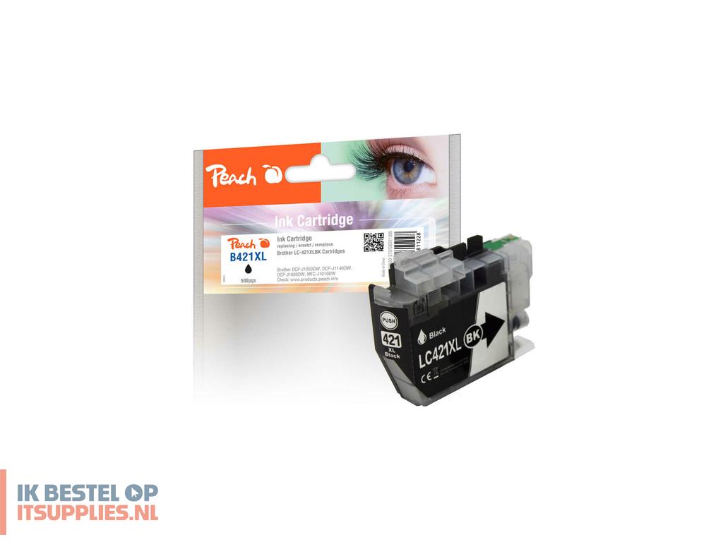 4844376-peach_pi500-373_inktcartridge_1_stuks_compatibel_hoog_xl_rendement_zwart