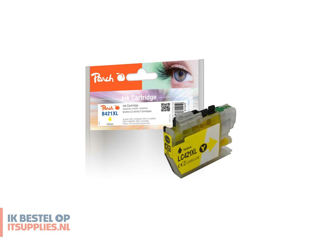 3750805-peach_pi500-376_inktcartridge_1_stuks_compatibel_hoog_xl_rendement_geel