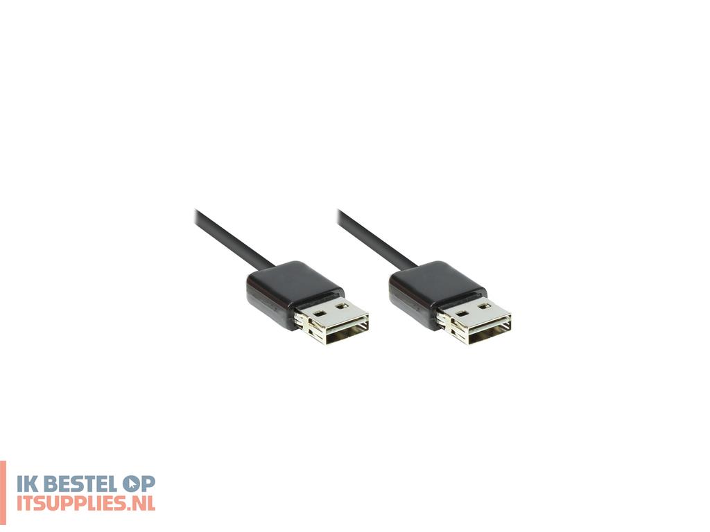 3935884-alcasa_2212-eu005_usb-kabel_usb_20_0-5_m_usb_a_zwart