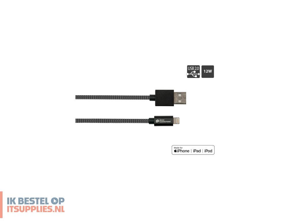 4554813-alcasa_2510-al005s_usb-kabel_usb_20_1-8_m_usb_a_usb_clightning_grafiet