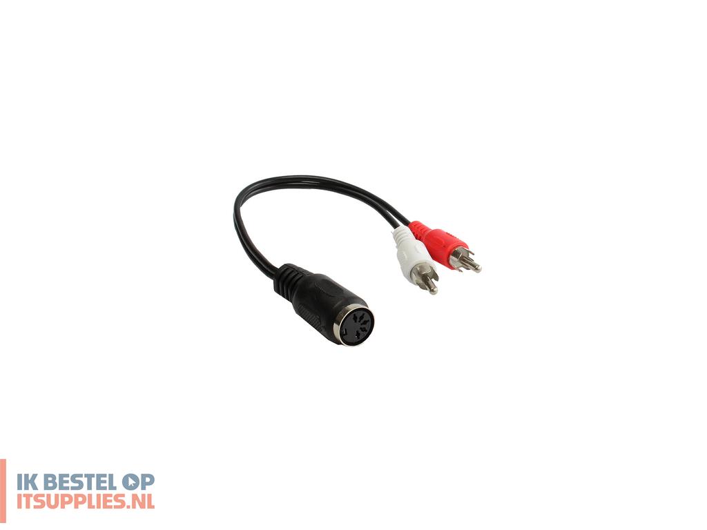 3320067-alcasa_ad-5b2cs_audio_kabel_0-2_m_2_x_rca_din_5-pin_zwart-_rood-_wit