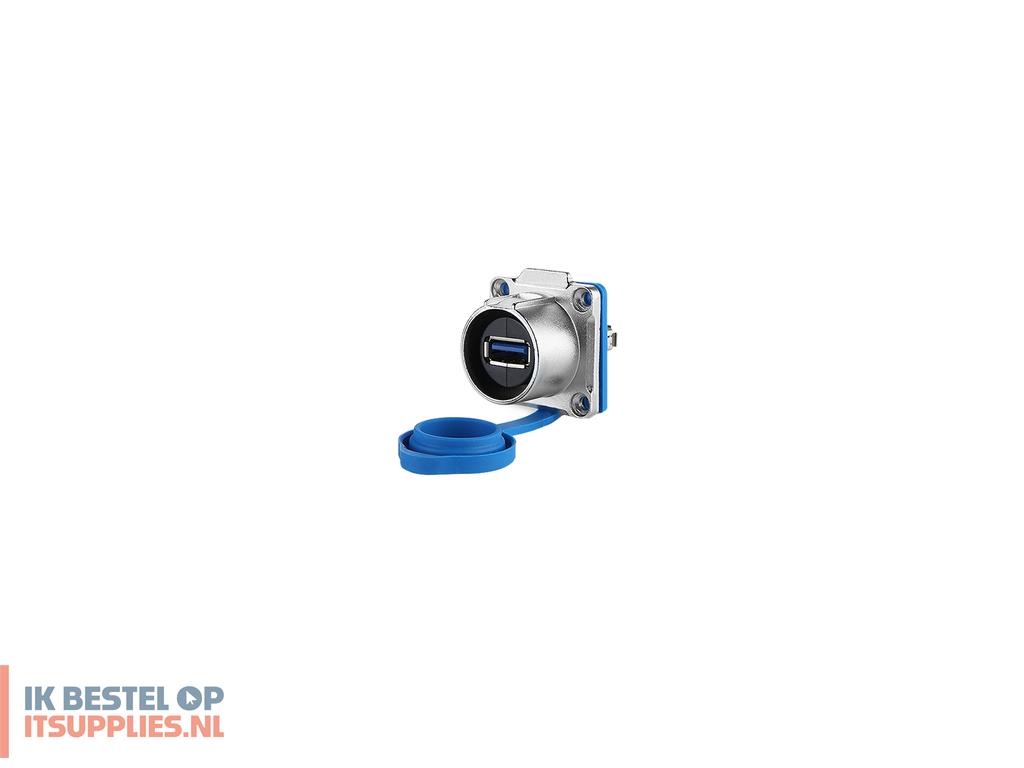 1523006-alcasa_ic01-24u302_wandcontactdoos_usb_a_blauw-_zilver