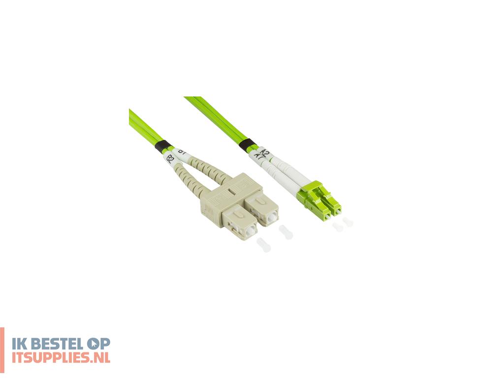 3343888-alcasa_lw-8005ls5_infiniband_en_glasvezelkabel_0-5_m_lc_sc_groen