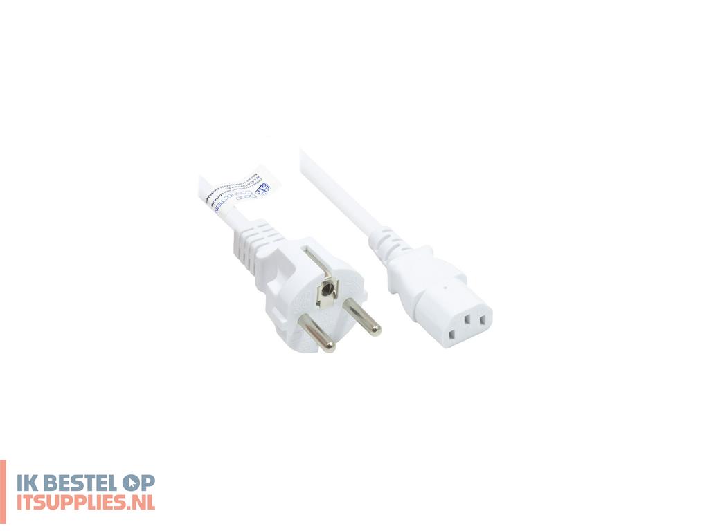 3403396-alcasa_p0030-w015_electriciteitssnoer_wit_1-5_m_cee77_c13_stekker