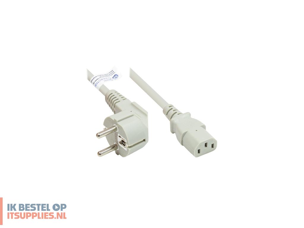 5043082-alcasa_p0130-gr050_electriciteitssnoer_wit_5_m_netstekker_type_ef_c13_stekker