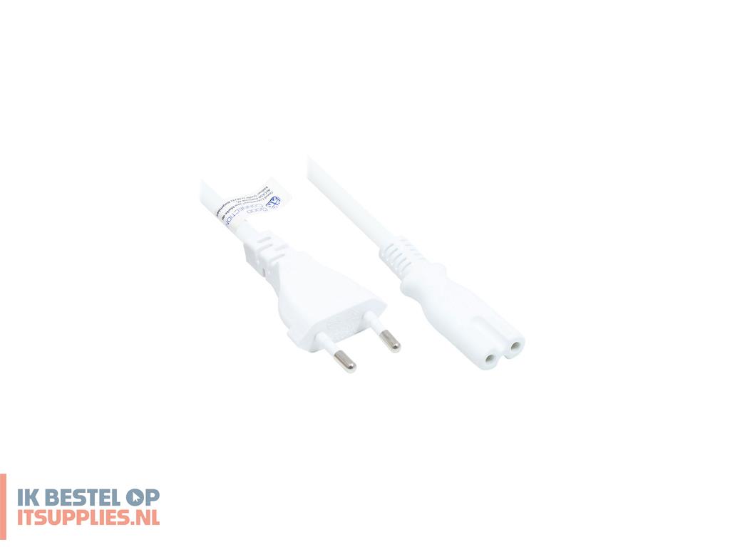 0646730-alcasa_p0370-w050_electriciteitssnoer_wit_5_m_netstekker_type_c_c7_stekker
