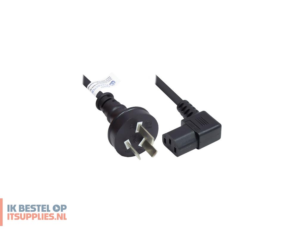 3403432-alcasa_p8031-s018_electriciteitssnoer_zwart_1-8_m_netstekker_type_i_c13_stekker